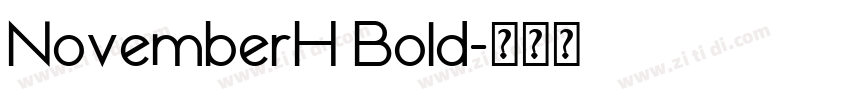 NovemberH Bold字体转换